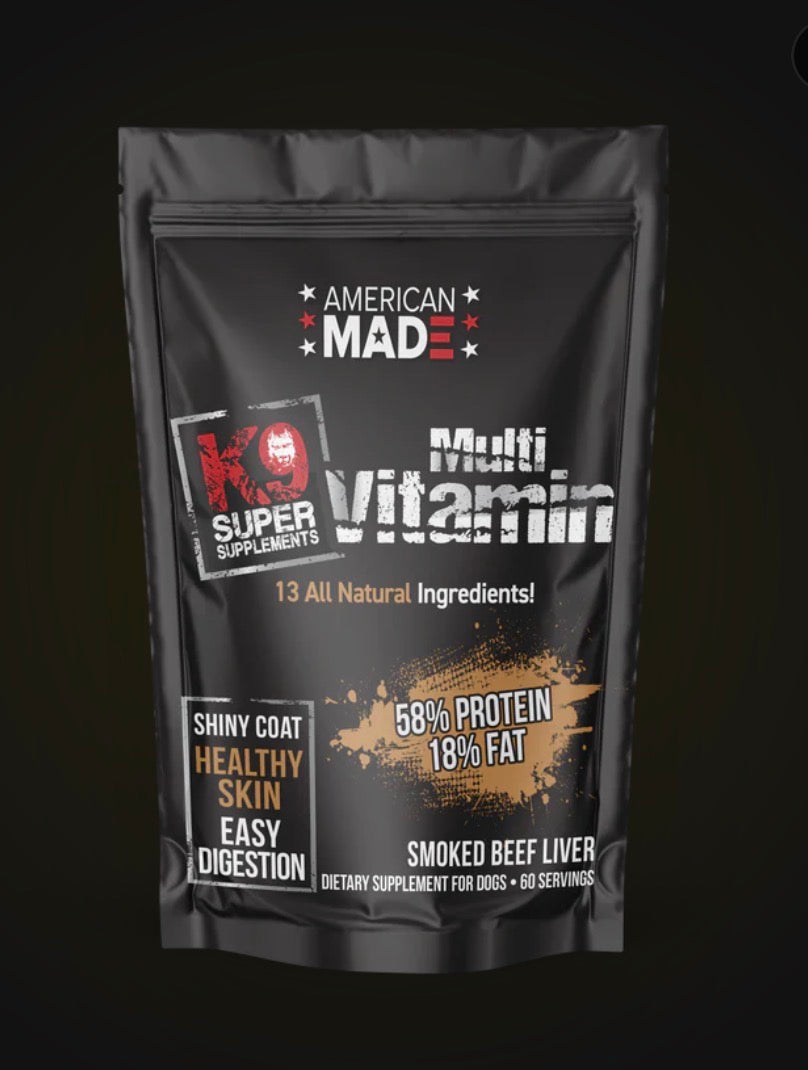 K9 Super Supplements: The Ultimate Daily Dog Multivitamin (60 servings)